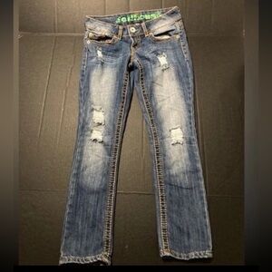 Dollhouse Blue Ripped Women Jeans